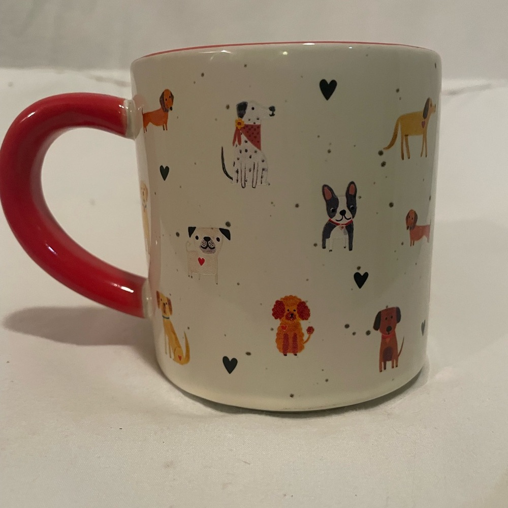 NATURAL LIFE Dog Lover's Mug with Red Handle